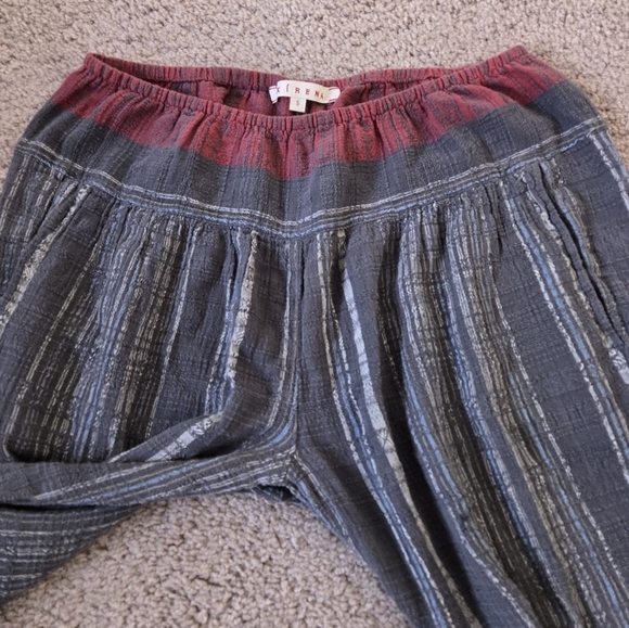 Xirena Antibes Stripe Pascal Pants in Absinthe size Small 100% Cotton Gauze - Picture 10 of 16